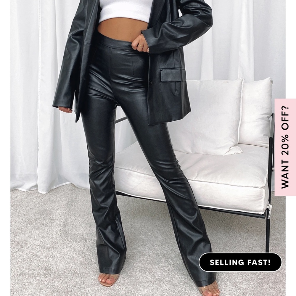 Faux Leather Pants